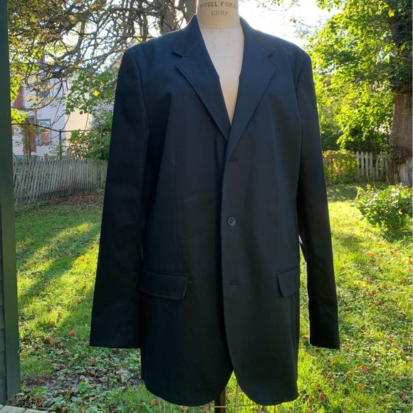 NWT Gap Man's Black Cotton Sports Jacket - Picture 4 of 16